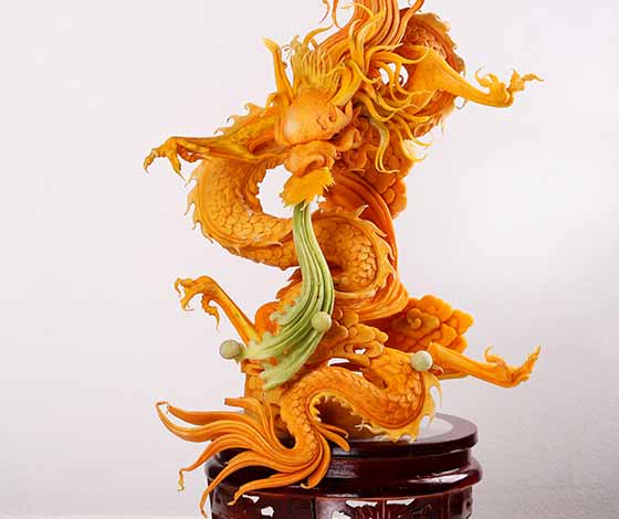 南瓜雕龙